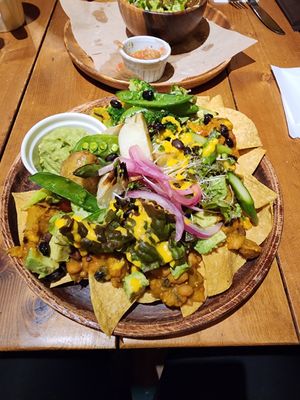 Vegan nachos at TacoTaco in Hakuba