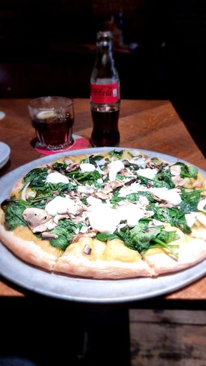 Las Vega (with mushrooms, spinach and soy espuma) at Otomat in Leuven