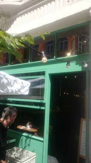 Outside at Otomat in Leuven