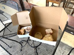 Fun vegan treats! at Honey Bee Bakery in Medina