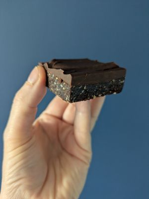 Energy bar (part of our weekly vegan meals) at The Yoga Kitchen in East Dunbartonshire