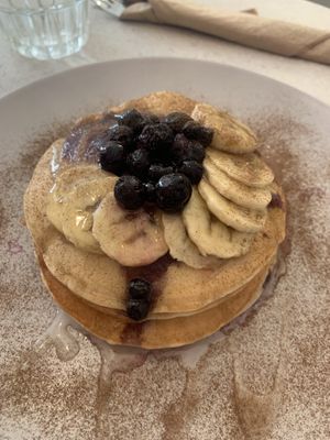 Vegan pancakes  at Happy Blender in Athens