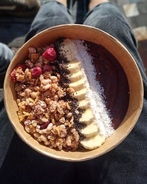 Açai bowl at Happy Blender in Athens