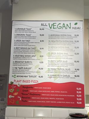 Menu 1 #Veganuary at Happy Blender in Athens