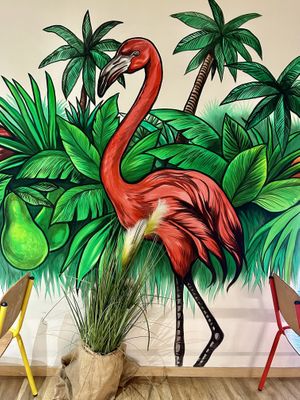 Inside 🦩  at Happy Blender in Athens