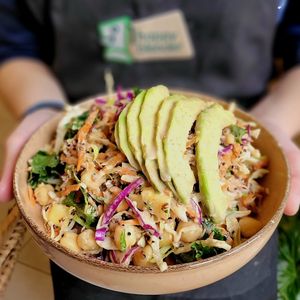 The "Exotic" super salad at Happy Blender in Athens