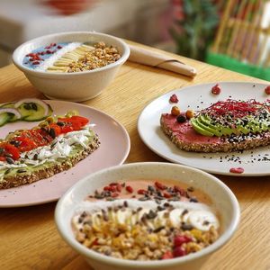 When you can't decide, you try everything! at Happy Blender in Athens