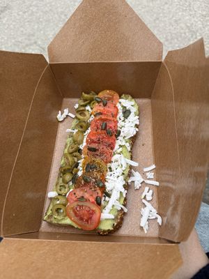 Avocado toastt  at Happy Blender in Athens