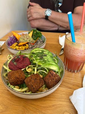 Vegan bowls   at Happy Blender in Athens