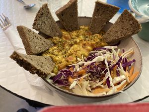 Scrambled eggs  at Happy Blender in Athens