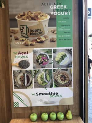 They also offer juices, smoothies, and more... at Happy Blender in Athens