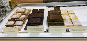 Yummy raw, gluten free and vegan bites (homemade) at Happy Blender in Athens