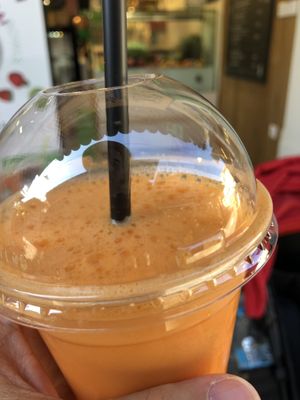 Apple, orange and carrot!  at Happy Blender in Athens