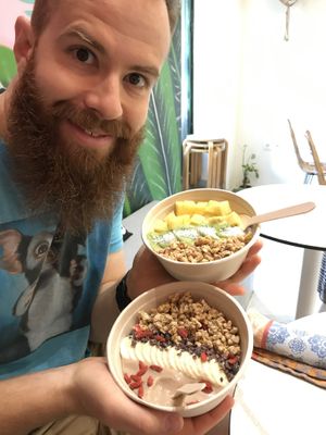 Smoothie bowls!  at Happy Blender in Athens