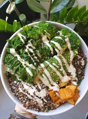 Mean protein Buddha Bowl  at Happy Blender in Athens