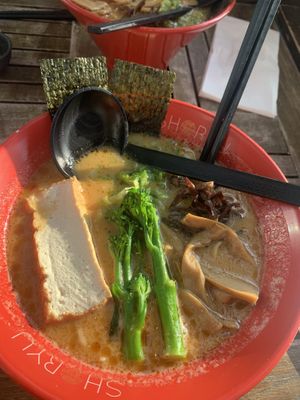 Spicy white ramen  at Shoryu Ramen in Manchester