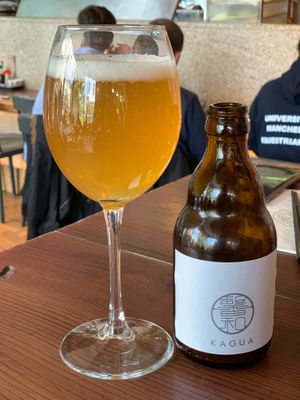 Kagua beer at Shoryu Ramen in Manchester
