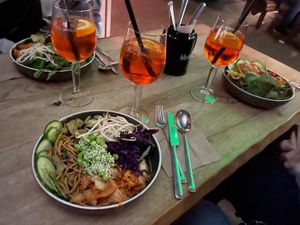 Bowls und Aperol Spritz  at Mischbar in Nuremberg