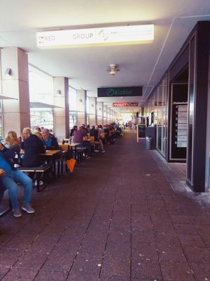 Tables outside at Mischbar in Nuremberg