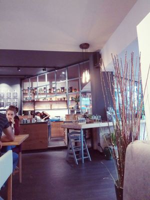 View of the kitchen at Mischbar in Nuremberg