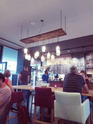 Main dining area at Mischbar in Nuremberg