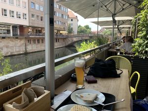 Really nice view outside.  at Mischbar in Nuremberg