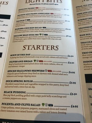 Couple of options  at The Knights Table in Settle