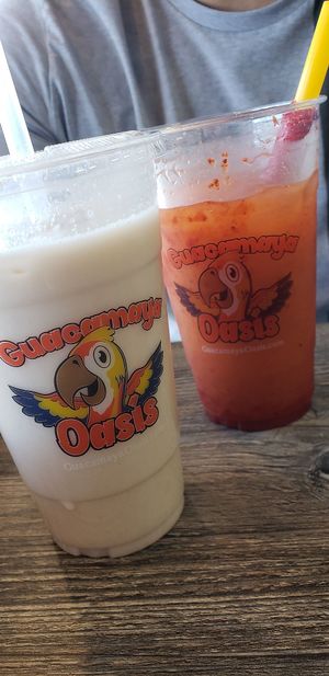 Mangonada & Vegan horchata at Guacamaya Oasis in Downey