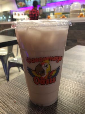 Vegan horchata!!! at Guacamaya Oasis in Downey