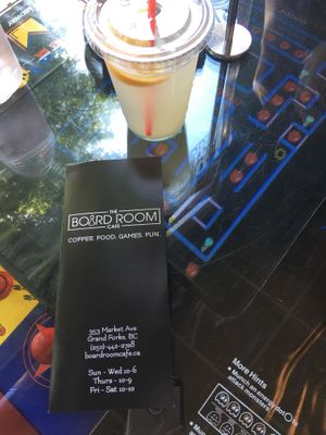 Games tables! at The Board Room Cafe in Grand Forks