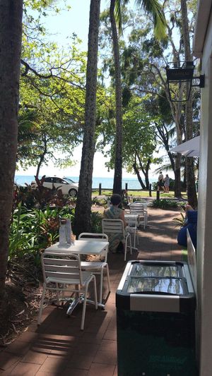Perfect little shady spot  at 27 Degrees in Palm Cove