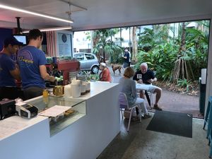 Inside cafe  at 27 Degrees in Palm Cove