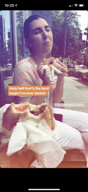 Vegan lox  at Westman's Bagel and Coffee in Seattle