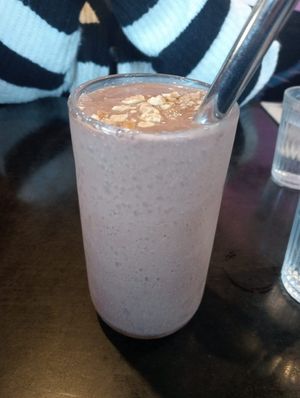 Banana smoothie at Equium Social in Newcastle