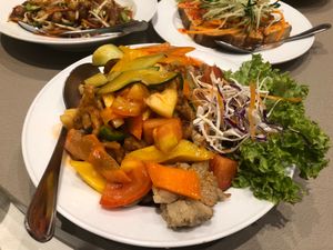 Sweet & Sour Oyster Mushroom at D'Life Signature 蔬品轩 in East Singapore