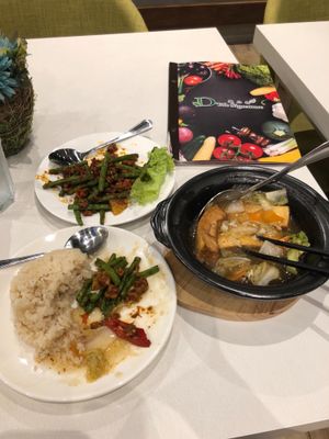 Great food, not spicy at all even though menu said it was at D'Life Signature 蔬品轩 in East Singapore