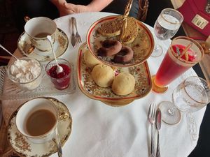 Second course vegan high tea at Mamor Chocolates in Collingwood