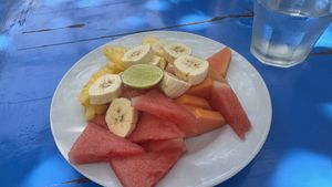 fruit platter  at Omang Omang in Manggis