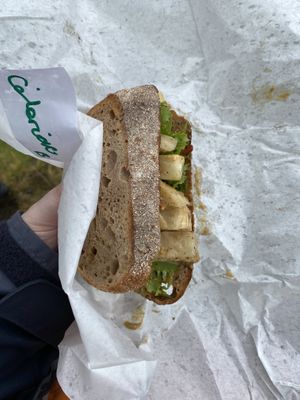 celeriac and baba ganoush sandwich  at The Sandwich Station in Isle Of Arran