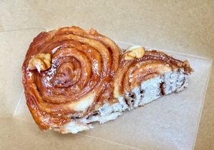 Cinamon roll at Vegan Bowls in Barcelona