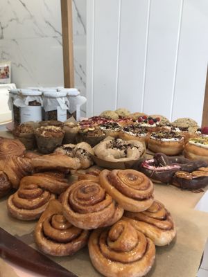 Pastries and cakes at Vegan Bowls in Barcelona