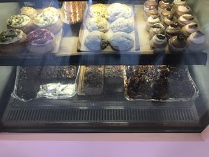 Lots of desserts  at Vegan Bowls in Barcelona