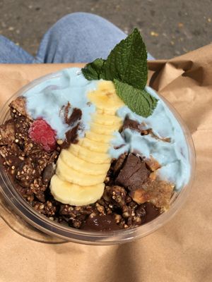 Cacao bowl at Vegan Bowls in Barcelona