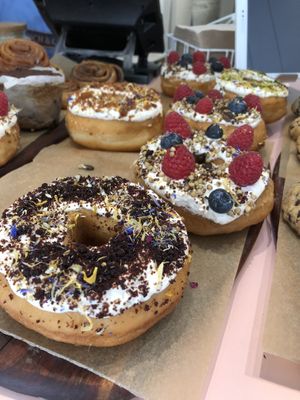 Vegan donuts  at Vegan Bowls in Barcelona