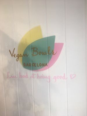 Wall Art logo at Vegan Bowls in Barcelona