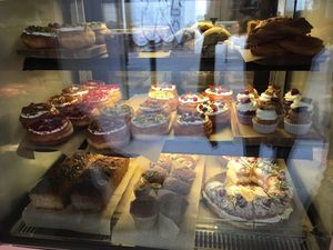 All the delicious baked goods! at Vegan Bowls in Barcelona