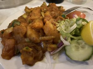 Potato chaat   at City Spice in East London