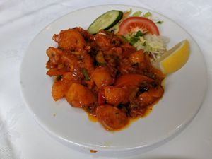 vegan dish at City Spice in East London