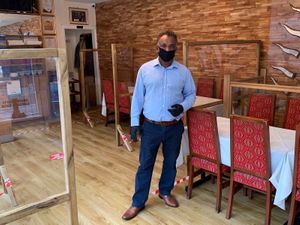 City Spice, PPE for all staff and a one way system in order to limit the spread of coronavirus while enjoying award-winning vegan Indian cuisine.  at City Spice in East London