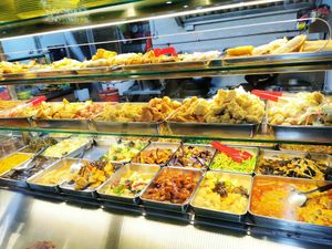 Breakfast at the stall. at Tian Sin - Woodlands in North Singapore